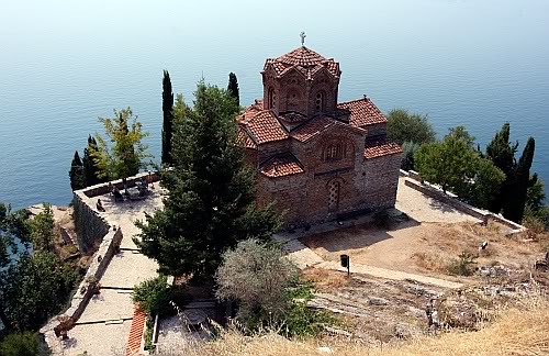 Cerkiew św. Jana Teologa w Kaneo, Ochryda, Macedonia (FYROM)