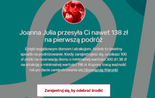 Zwiększony bonus Airbnb za rejestrację 138 zł