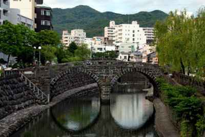 Ciekawe miejsca w Japonii: Most Okularowy - Meganebashi, Nagasaki (fot. Maja Balińska)