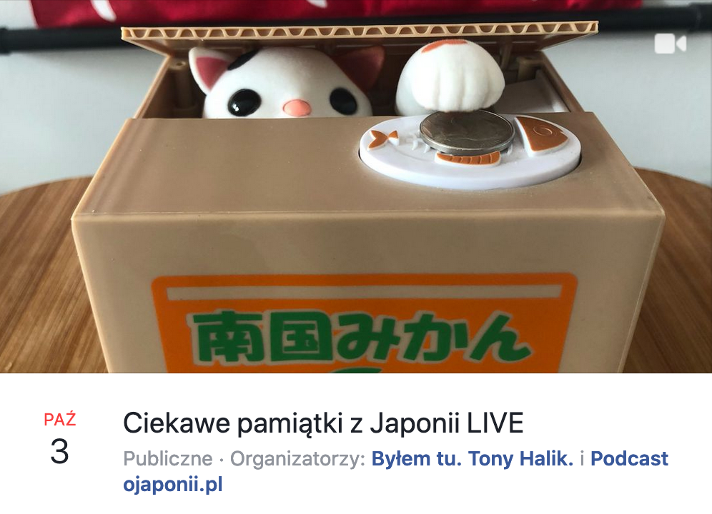 Ciekawe pamiątki z Japonii - transmisja LIVE o Japonii