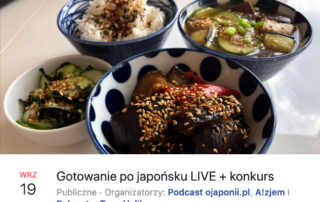 Gotowanie po japońsku na żywo - transmisja LIVE o Japonii