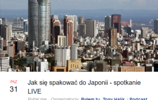 Jak się spakować do Japonii. Live o podróżach do Japonii